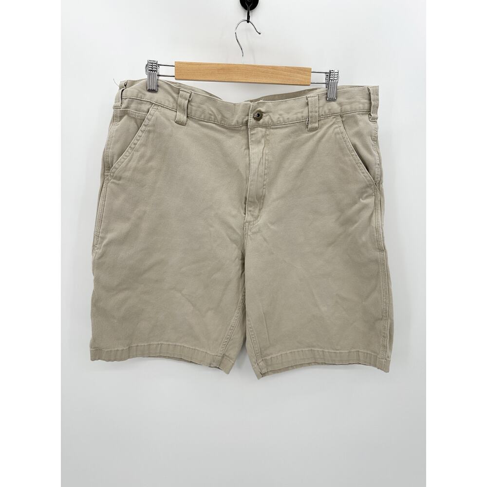 Eddie Bauer Shorts Men 38 Khaki Tan Relaxed Fit‎ Cotton Blend Workwear
